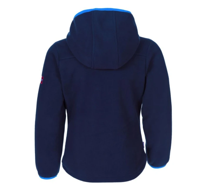 Dětská bunda  modrá větruodolná fleecová bunda model 21350024 - Trollkids