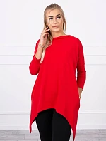 Mikina s potlačou kolesa červená