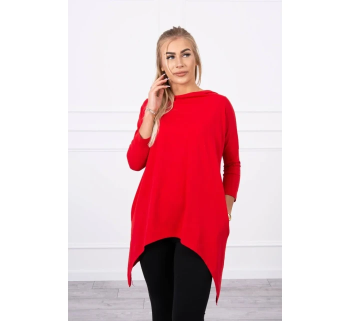 Mikina s potlačou kolesa červená