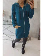 Šaty s kapucí, mikina marine