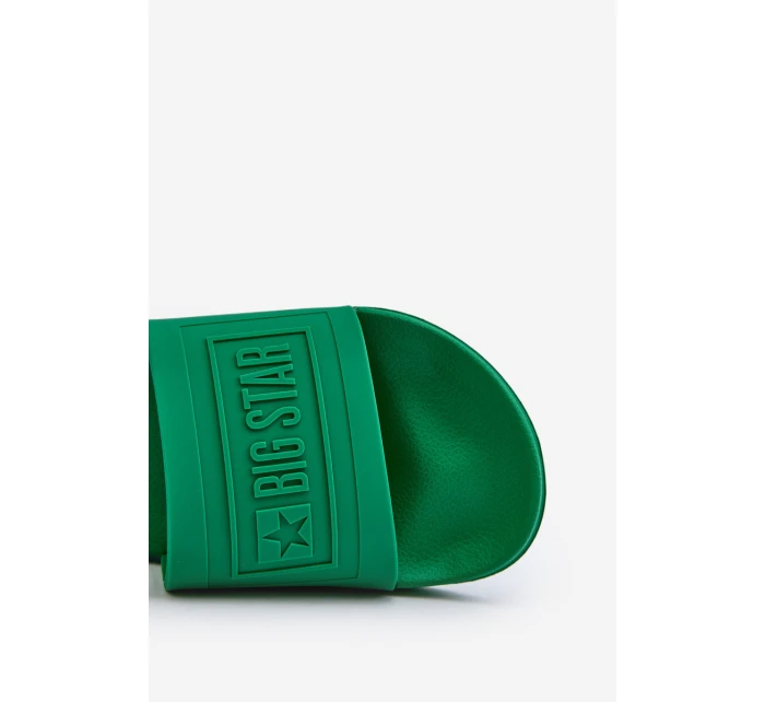 Klapki Męskie Big Star NN174650 Zielone