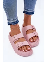 Dámské Pěnové Pantofle Na Platformě Růžové model 21697847 - EVENTO