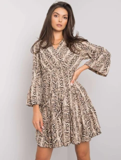 Šaty DHJ SK  černá a béžová model 15826377 - FPrice