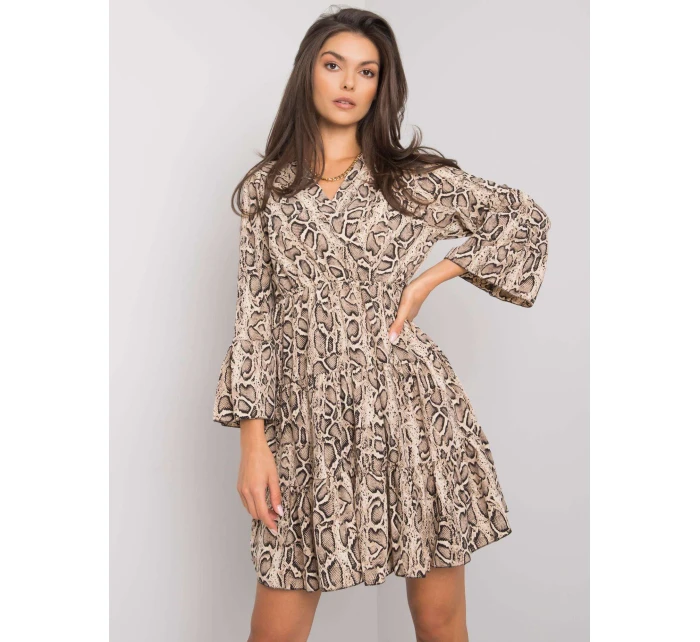 Šaty DHJ SK 8777B 1.11P čierna a béžová Šaty DHJ SK 8777B 1.11P čierna a béžová