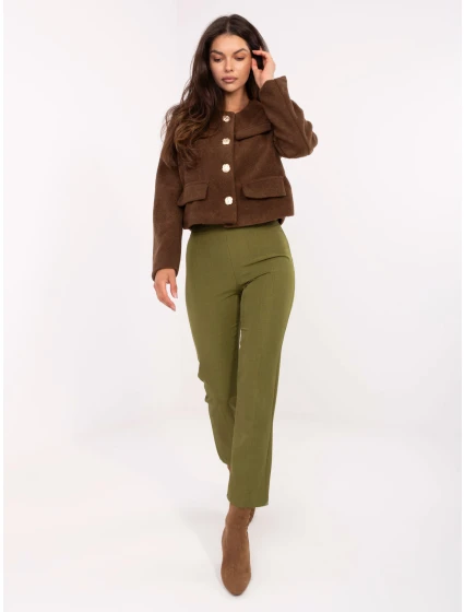 Spodnie IT SP model 21302334 oliwkowy - FPrice Spodnie IT SP model 21302334 oliwkowy - FPrice