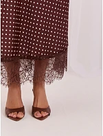 Spódnica MI SD model 21480456 brązowy - FPrice Spódnica MI SD model 21480456 brązowy - FPrice