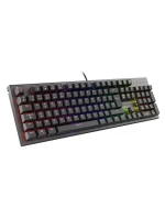 HERNÁ KLÁVESNICA GENESIS THOR 300 RGB FR PODSVIETENÁ MECHANICKÁ S ČERVENÝM SPÍNAČOM
