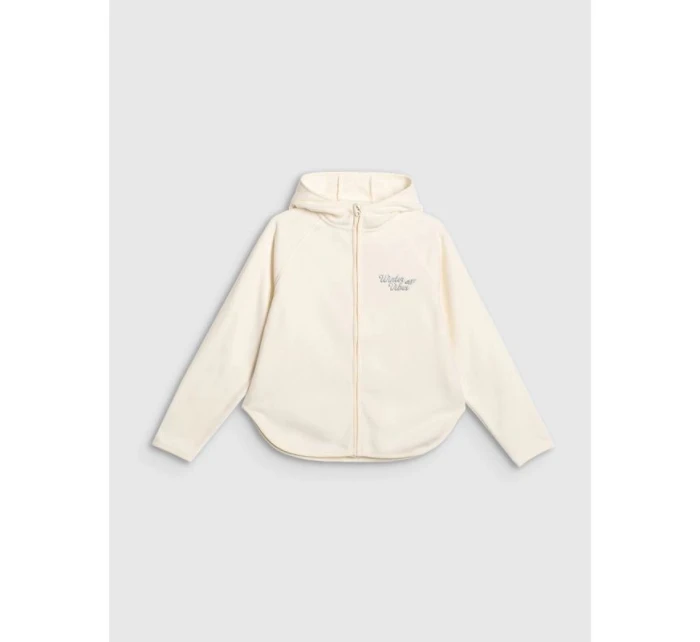 Dívčí volný fleece s kapucí model 21917508 - 4F