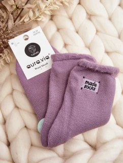 Damskie Grube Skarpety Fioletowe