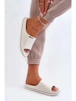 Lekkie Klapki Damskie Big Star NN274A043 Białe