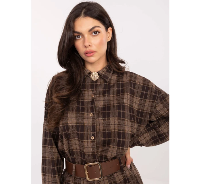 Koszula IT KS model 21465929 brązowy - FPrice