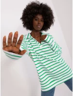 Blúzka LK BZ 509314.83 biela a zelená Blúzka LK BZ 509314.83 biela a zelená