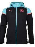 Pánska mikina Manchester City Casuals Hooded JKT M 772904 03 tm.modrá / sv.modrá - Puma