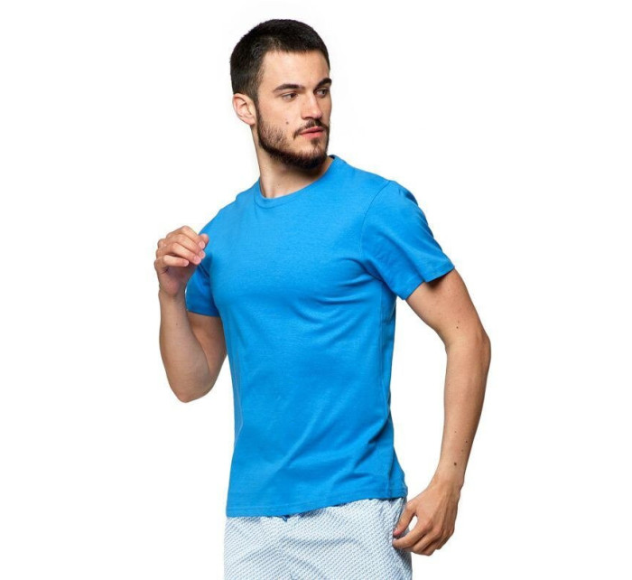 Pánské bavlněné triko Basic model 19739139 modré - Moraj