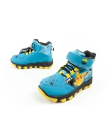 model 21420770 dětské zimní kotníkové boty zateplené nepromokavé modré - Leomil