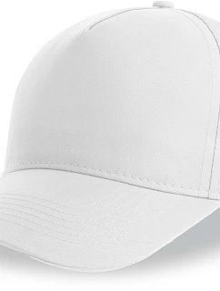 Atlantis Headwear Kid Recy Five Detská 5-panelová čiapka s šiltom 33.0237 biela