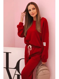 Súprava mikina + nohavice butter burgundy