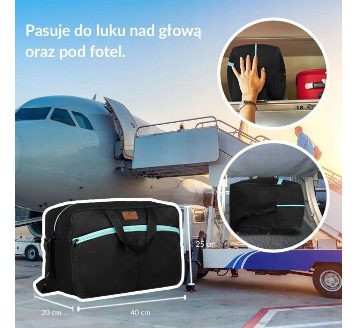 Cestovné kufre DH PTN TP BLACK BLUE čierna