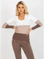 Blúzka RV BZ 8431.31X bielo-hnedá