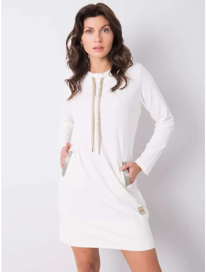 Šaty RV SK model 15182479 ecru - FPrice Šaty RV SK model 15182479 ecru - FPrice