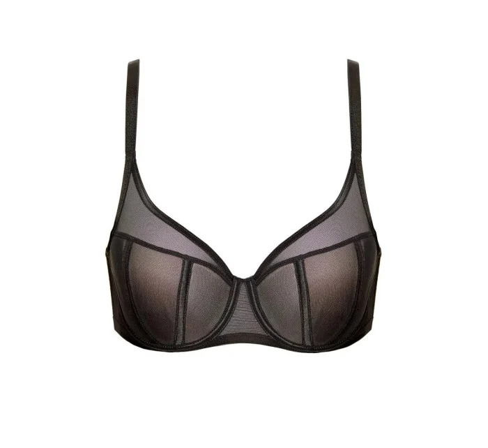 Dámska podprsenka Lara-B4 Black - Gorteks Dámska podprsenka Lara-B4 Black - Gorteks