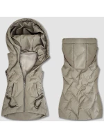 Kamizelka damska ze  beżowa model 21339642 - S'WEST