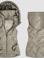 Dámska vesta so šnúrkou S'West Beige (B8382-12)