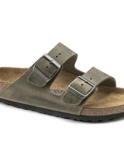 žabky Arizona Soft  Leather  Khaki model 21265516 - Birkenstock