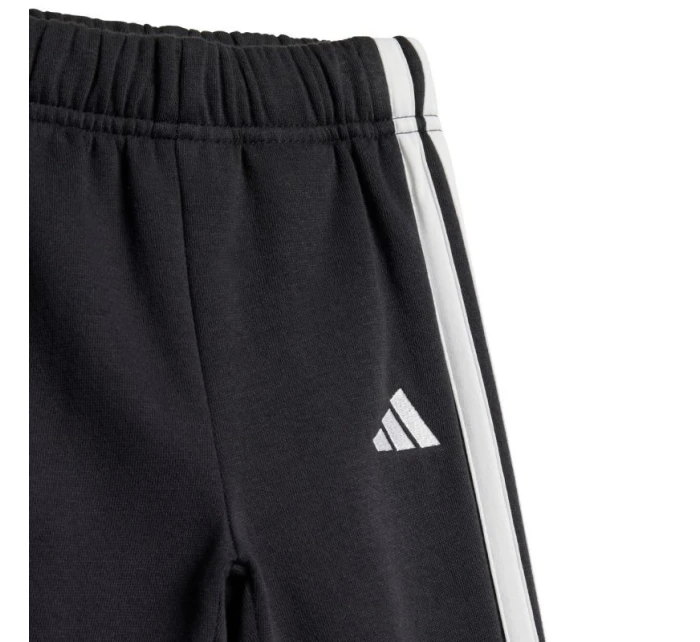 Adidas Essentials Joggers 3 Stripes Fleece Hoodie Black JD6484