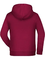 JN Dětská mikina s kapucí 02. wine model 22414095 - Daiber