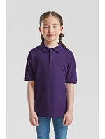 Fruit of the Loom Kids 65/35 Polo Detské piqué polo 16.3417 melírovaná šedá