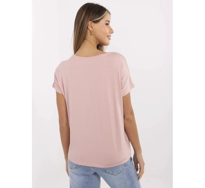 Tričko D12100M02737A svetlo ružová Tričko D12100M02737A svetlo ružová