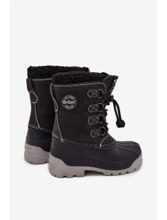 Chlapčenské snežnice Lee Cooper - čierne