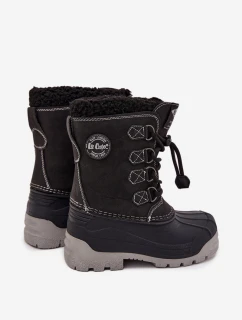Chlapčenské snežnice Lee Cooper - čierne