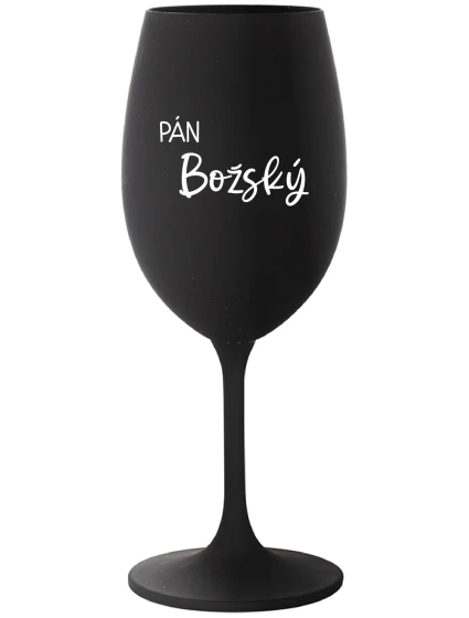 PÁN BOŽSKÝ - čierny pohár na víno 350 ml PÁN BOŽSKÝ - čierny pohár na víno 350 ml