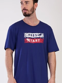 Pánská noční košile s krátkým rukávem Fresh model 21292095 - Vienetta MAN