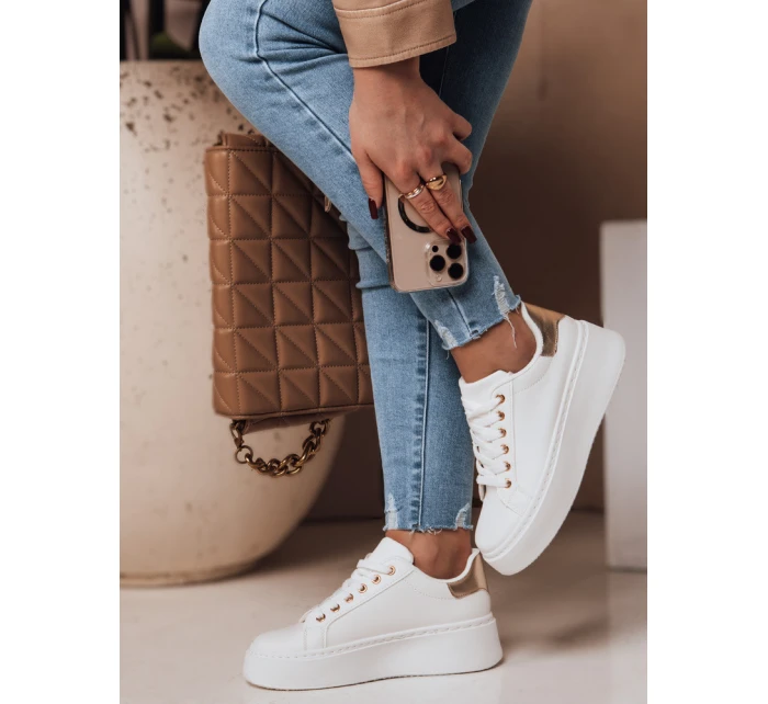 Dámske tenisky na platforme VISOLA gold FashionStreet ZY0696