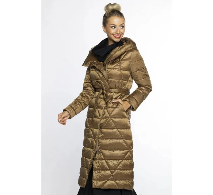 prošívaný kabát s kapucí model 21247349 - Ann Gissy prošívaný kabát s kapucí model 21247349 - Ann Gissy