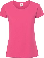 Fruit of the Loom Lady-Fit Iconic 195 T Dámske tričko z hrubej bavlny 16.1424 fuchsiová