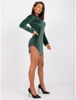 Šaty DHJ SK model 17355708 tmavě zelená - FPrice Šaty DHJ SK model 17355708 tmavě zelená - FPrice