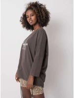 Blúzka RV BZ 6282.85P tmavá khaki
