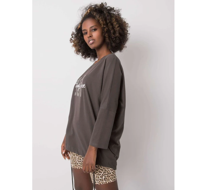 Blúzka RV BZ 6282.85P tmavá khaki