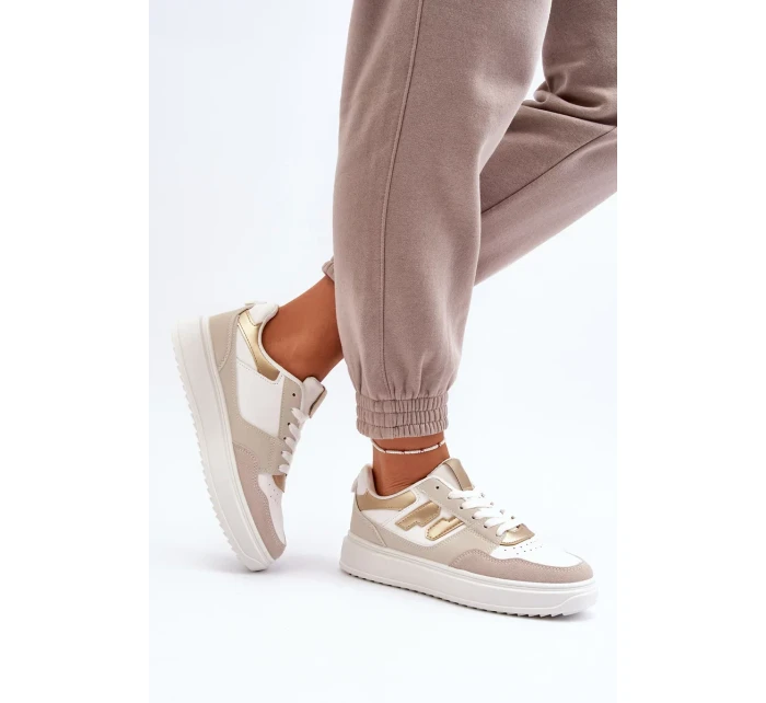 Dámské béžové nízké tenisky Regines