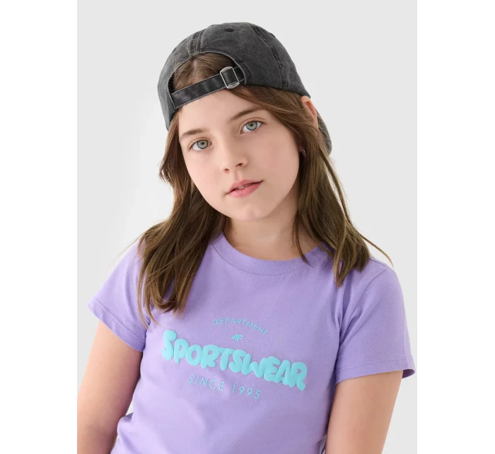 Dievčenské tričko s potlačou 4F