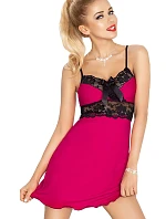 Dámska nočná košeľa Ines Dark Pink - Dkaren