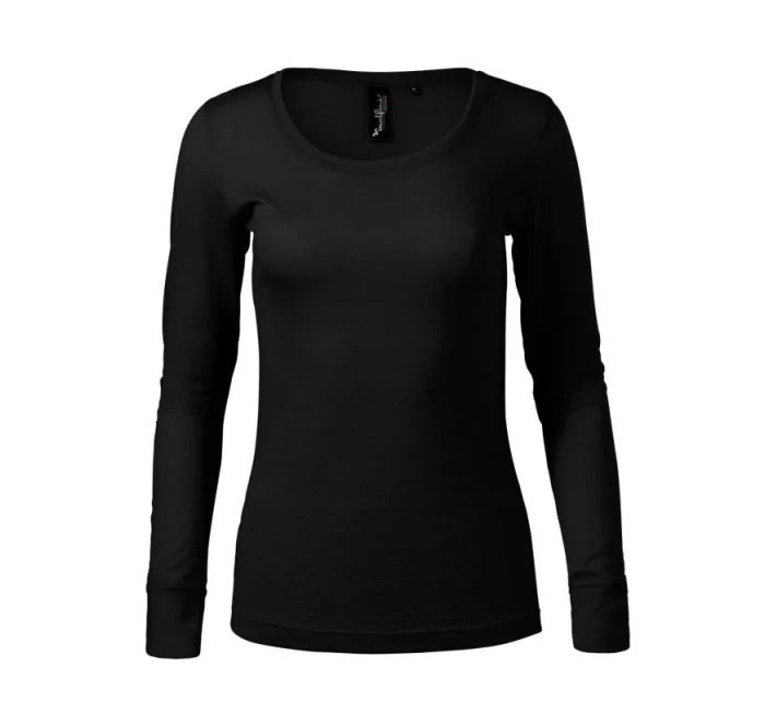 Dámské tričko s dlouhým rukávem Premium Merino Rise model 19499256 Černá - Malfini