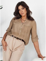 Dámské khaki tričko LUNA Dstreet model 21972643 - FashionStreet