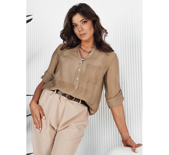 Dámské khaki tričko LUNA Dstreet model 21972643 - FashionStreet