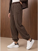 Spodnie damskie joggery z paskiem fango model 22383533 - FashionStreet