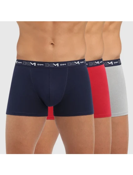 Pánske boxerky 3 ks DIM COTTON STRETCH BOXER 3x - DIM - tmavo modrá Pánske boxerky 3 ks DIM COTTON STRETCH BOXER 3x - DIM - tmavo modrá
